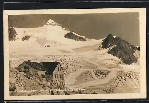 AK Hildesheimer-Hütte, Berghütte mit Pfaffenschneide