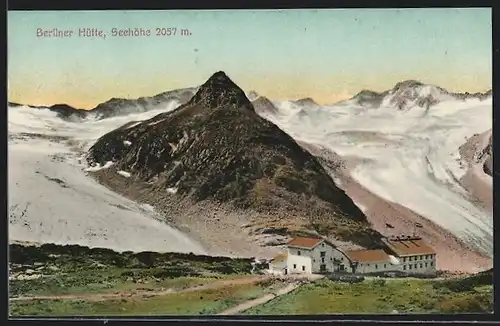 AK Berliner Hütte, Blick zur Berghütte