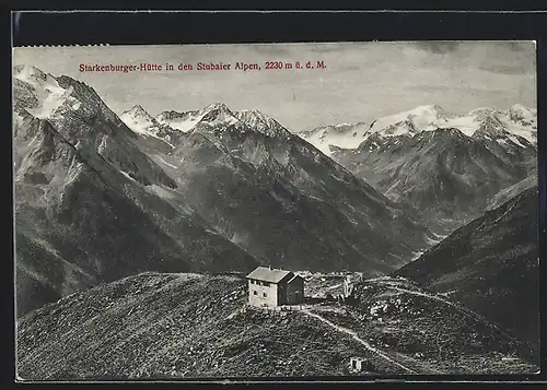 AK Starkenburger Hütte, Berghütte in den Stubaier Alpen