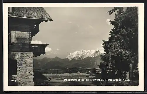 AK Pendlinghaus bei Kufstein mit Wilden Kaiser