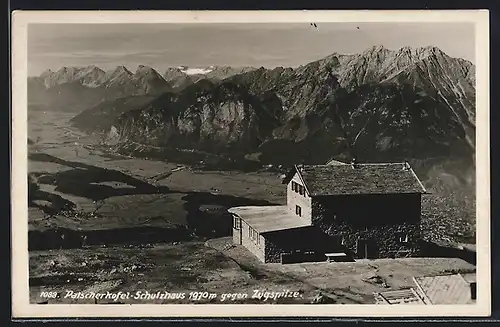 AK Patscherkofel-Schutzhaus gegen Zugspitze