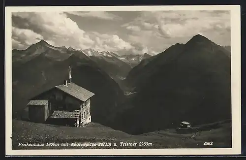 AK Penkenhaus mit Alphornspitze und Tristner im Zillertal