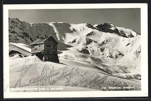 AK Kaltenberghütte a. Arlberg im Schnee