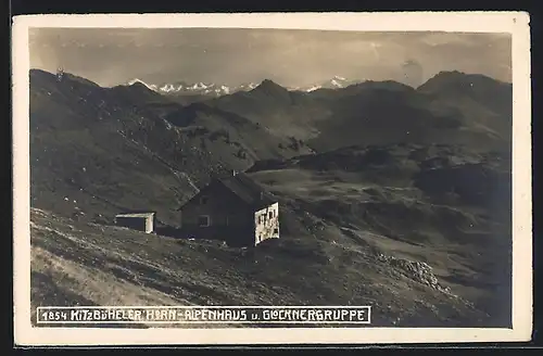 AK Kitzbüheler Horn-Alpenhaus und Glocknergruppe