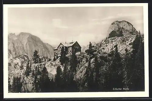 AK Erfurter Hütte hinter Tannen