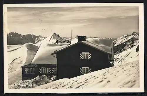 AK Ulmerhütte im Schnee