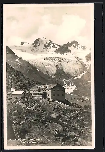 AK Jamtalhütte mit Dreiländerspitze