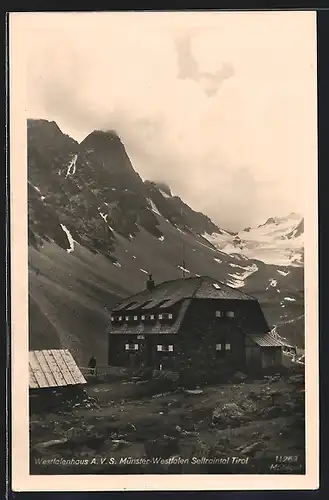 AK Westfalenhaus A. V. S. Münster-Westfalen Sellraintal