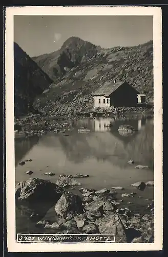 AK Winnebachseehütte in den Stubaier Alpen