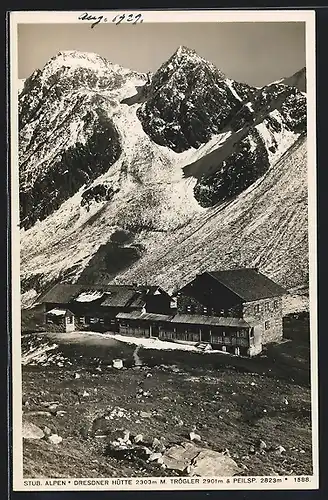 AK Dresdener Hütte in den Stubaier Alpen