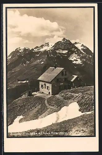 AK Ansbacher Hütte, Berghütte mit hohem Riffler