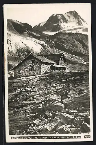 AK Dresdner Hütte, Berghütte in den Stubaier Alpen