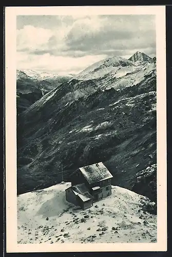 AK Spannagelhaus, Berghütte im Winter