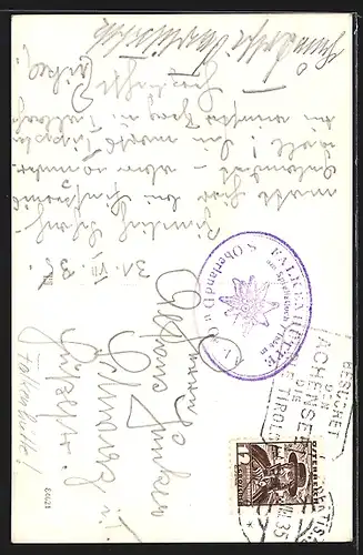 AK Falkenkenhütte, Ansicht mit Felsmassiv