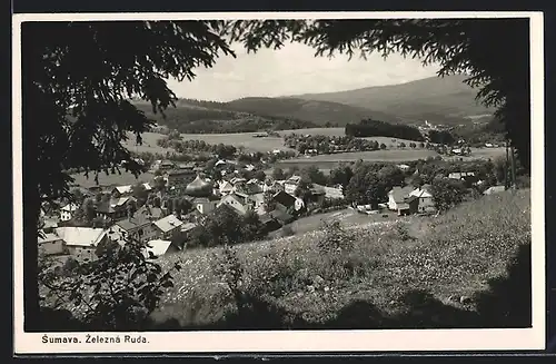 AK Zelezná Ruda /Sumava, Gesamtansicht mit Umgebung