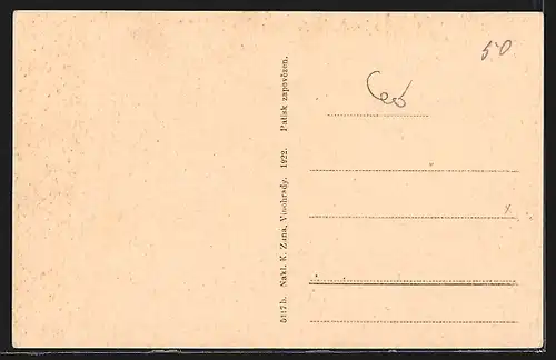 AK Brandys nad Labem, Zàmek, Blick über die Elbe zum Schloss