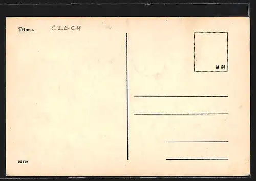 AK Trinec, Ortsansicht mit Gärten