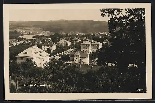 AK Horni Cernosice, Gesamtansicht aus der Vogelschau