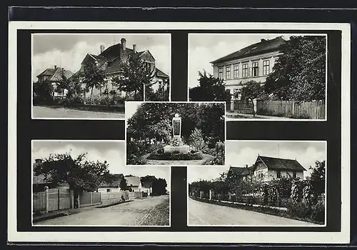 AK Lipnik, Ehrenmal, Ortspartie und Strassenpartie