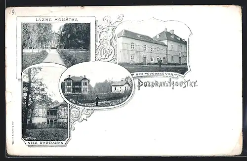 AK Houstka, Vila Dvoranka, Arcivevodska Vila, Vila Smetanka, Vila Fibiska