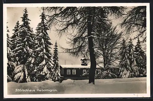 AK Reiboldsgrün, Hotel-Pension Zöbischhaus im Schnee