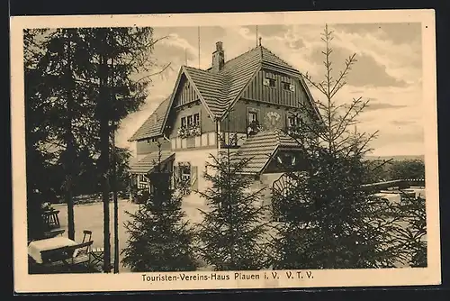 AK Plauen i. V., Touristen-Vereins-Haus
