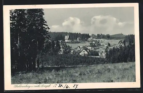 AK Oberbärenburg i. sächs. Erzgeb., Ortspartie