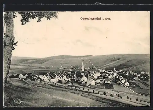 AK Oberwiesenthal i. Erzgeb., Teilansicht mit Kirche
