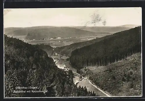 AK Olbernhau i. Erzgeb., Rothenthal mit Natzungtal