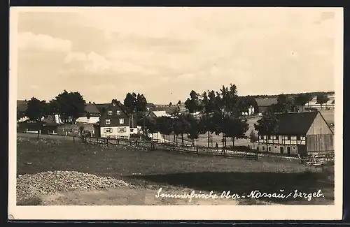 AK Ober-Nassau /Erzgeb., Ortspartie