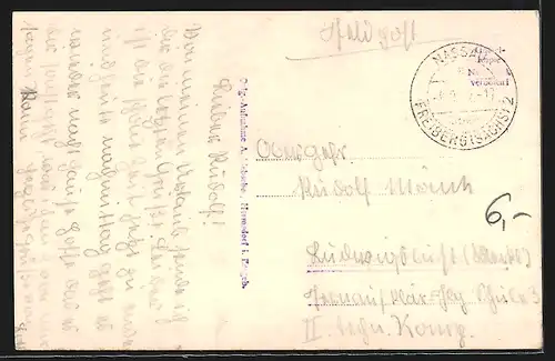 AK Ober-Nassau /Erzgeb., Ortspartie