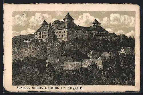 AK Augustusburg im Erzgebirge, Schloss Augustusburg