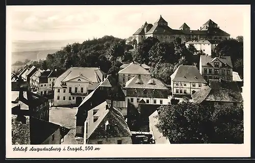 AK Augustusburg, Blick auf Schloss
