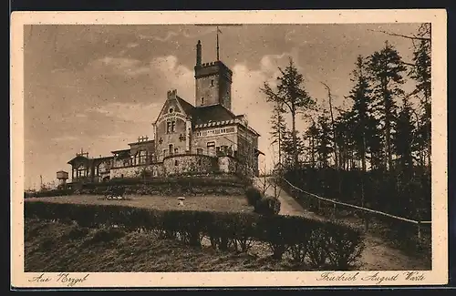 AK Aue /Erzgeb., Friedrich August Warte