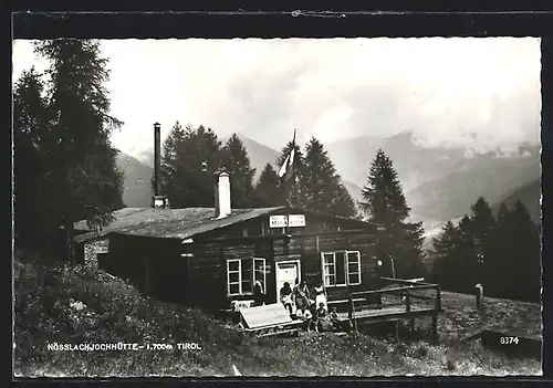 AK Nösslachjochhütte, Berghütte mit Panorama