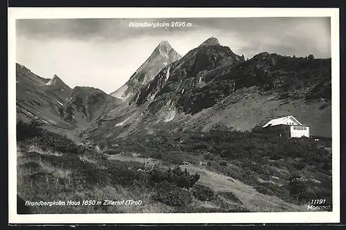 AK Brandbergkolm, Berghütte und Gebirgspanorama