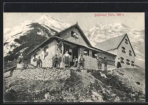 AK Bettelwurf-Hütte, 2500 Meter ü. d. M.