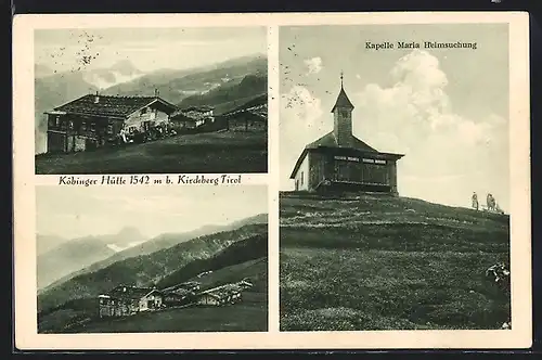 AK Köbinger Hütte, Berghütte b. Kirchberg, Kapelle Maria Heimsuchung
