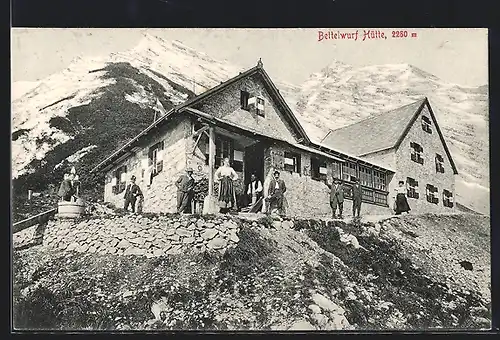 AK Bettelwurf-Hütte, 2500 Meter ü. d. M.