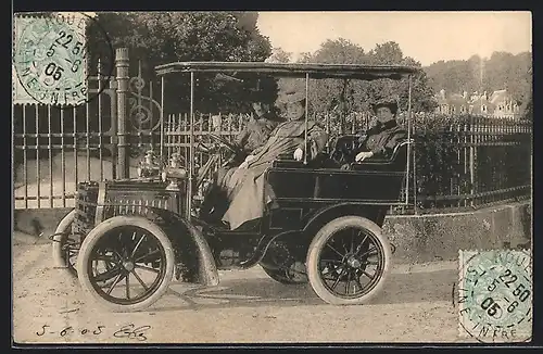 AK Auto Albion (1901), Ausfahrt mit dem Automobil