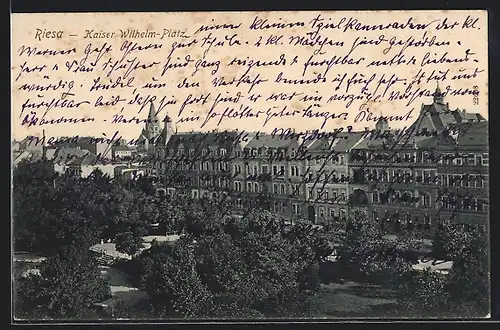 AK Riesa, Kaiser-Wilhelm-Platz