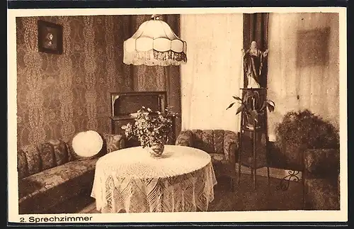 AK Karlsruhe, St. Hedwig & St. Gertrud-Haushaltungsschulen, Sofienstrasse 69, Sprechzimmer