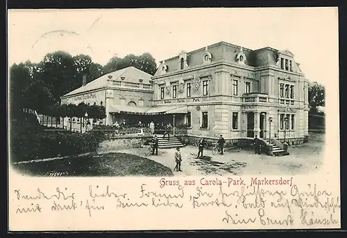 AK Markersdorf / Chemnitz, Gasthaus Carola-Park