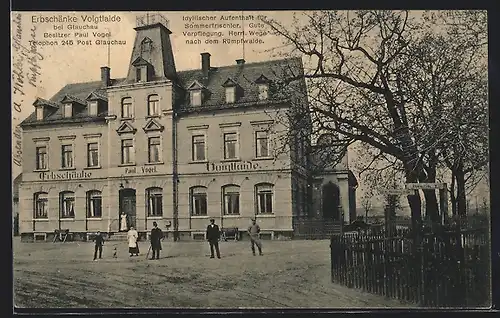 AK Glauchau, Gasthaus Erbschänke Voigtlaide