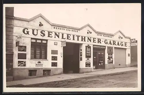 AK Wien, Gusenleithner-Garage in der Strasse Gusenleithnergasse 3