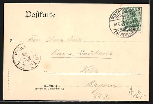 AK Studentenwappen der A. J. V. Kurmark