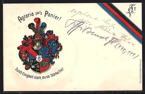 AK Studentenwappen der Agraria