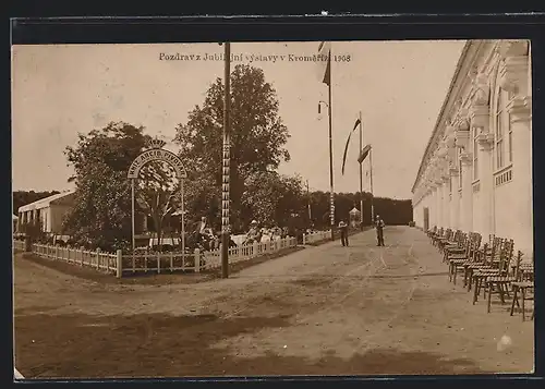 AK Kromeriz, Pozdrav z Jubilejni vystavy 1908