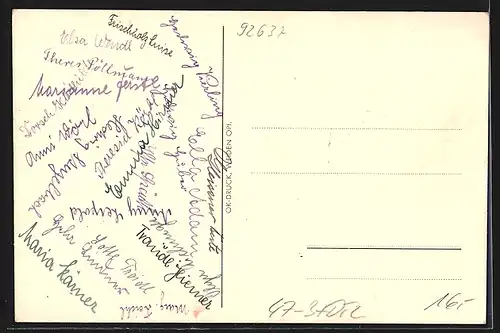 AK Weiden / Bayern, Absolvia 1935 des Mädchenlyzeums