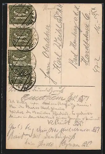 Künstler-AK Studentenwappen der Freien Burschenschaft Normannia